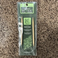 Takumi Bamboo Circular Knitting Needles 24" Size 10/6mm