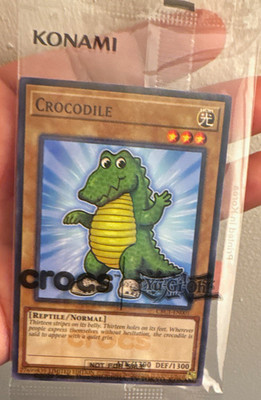 Konami Yu-Gi-Oh! TCG Crocodile DB1-EN071  Limited Edition Crocs Card