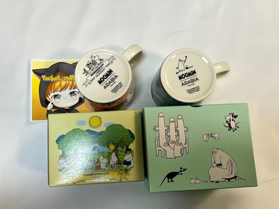 Set of 2 Arabia Moomin Mug 0.3L Simple Joy Two types Set Japan