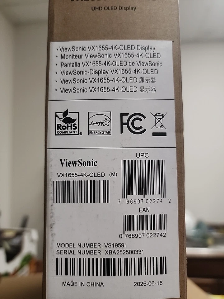 ViewSonic VX1655-4K-OLED 15.6" 4K UHD OLED Portable Monitor - Image 4 of 4