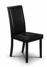 Julian Bowen Hudson Dining Chair - Black - Brand New