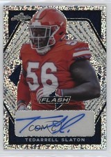 2021 Leaf Flash Portrait Auto Navy Blue 3/75 Tedarrell Slaton #PA-TS3 Auto 0rd2