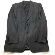 Daniel Cremieux x Loro Piana Blazer Sport Coat Mens 44 L Charcoal Gray USA Made