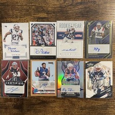 New England Patriots- 8 Card Auto Lot Serial Numbered Prizm Rookie