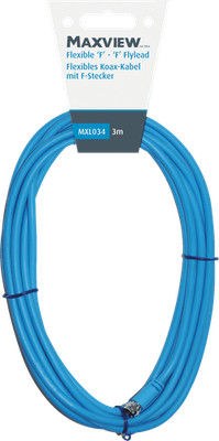 Maxview flexibles Sat-Kabel mit F-Anschlüssen 10,0 m