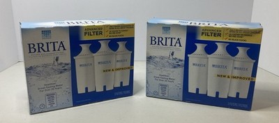Brita Standard Advanced Filter Water Replacement Filters LOT OF 6 - NEW SEALED