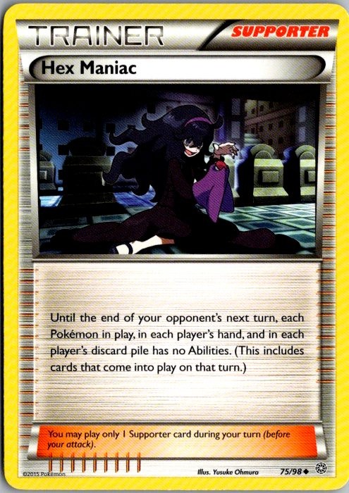 Hex Maniac サポーターカード 75/98 英語名　オカルトマニア Hex Maniac - XY - Ancient Origins - Pokemon - TCGplayer.com