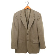 Bert Pulitzer Collector's Edition Tan Silk Wool Sport Coat Blazer Jacket 42L
