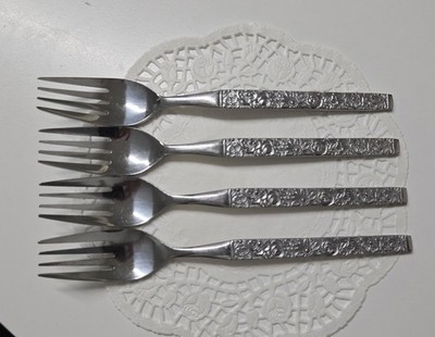 Webber and Hill Brasilien Muster Continental Edelstahl Gabeln x 4