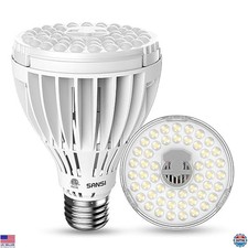 SANSI 32W Full Spectrum LED Grow Light Bulb - 350W Equivalent, Energy-Saving