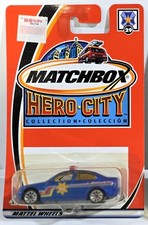 Matchbox Hero City collection 29 blue police car NOC