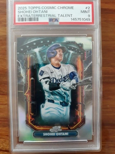 2025 TOPPS COSMIC CHROME SHOHEI OHTANI EXTRATERRESTRIAL TALENT #2 PSA 9!!!