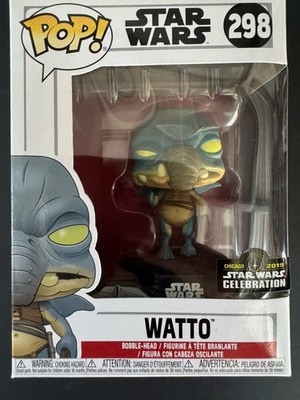 Funko Pop! #298 2019 Galactic Convention Exclusive Star Wars Watto W/Protector