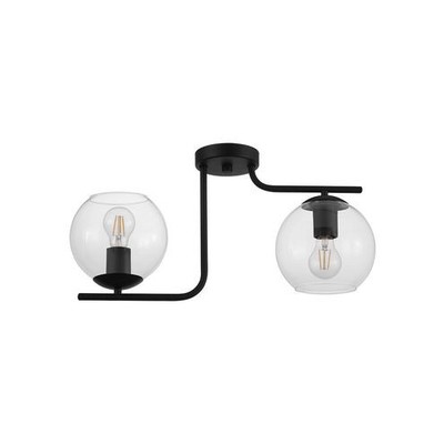 Black Two Light Ceiling Mount from the Marojales Collection