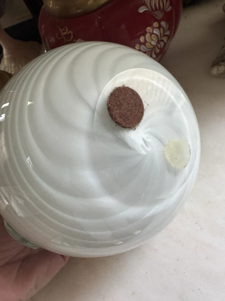 Manzana de vidrio artístico estilo Murano vintage - soplado a mano en Italia (años 70) Foto 4 de 4