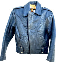 GIUBBINO GIACCA PELLE  CHIODO Bomber PELLE AMI STILE SCHOTT AVIREX BELSTAFF