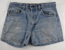 Levi's 505 Red Tab 80s Cut-Off Jean Shorts Mens 34 Grunge Distressed Thrashed
