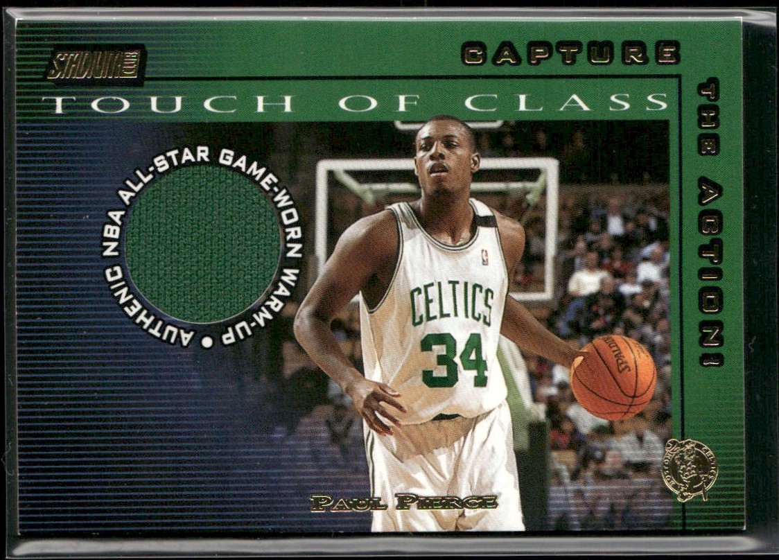 Paul Pierce 2001-02 Stadium Club #TC-PP Touch of Class Jersey Relic Celtics