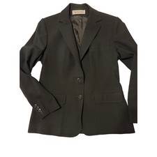 VTG Evan Picone Worsted Wool Women s Small Black Blazer Excellent Condition