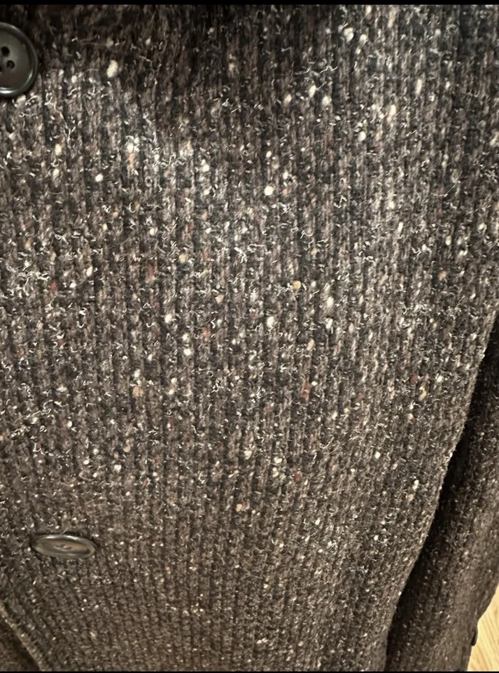 Gabardina vintage de tweed marrón Hardwick Clothes  Foto 2 de 4