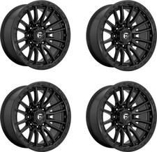 Set 4 Fuel D679 Rebel 20x9 8x180 Matte Black Wheels 20 1mm Offroad Truck Rims