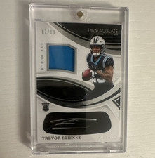 2025 Panini Immaculate Rookie Eye Black Jersey Trevor Etienne Auto /99 Panthers