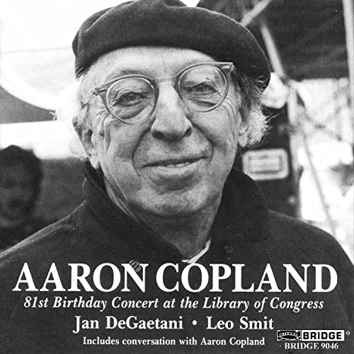 BCD9046 Jan de Gaetani and Leo Smit Aaron Copland - 81st Brithday Concert CD