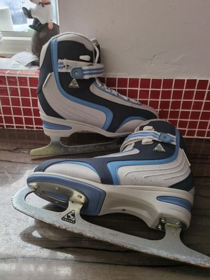 Jackson Softec Schlittschuhe Eiskunstlaufschuhe Größe 5 UK Blades müssen geschärft werden