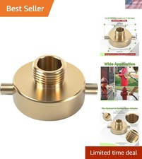 Corrosion-Resistant Brass Fire Hydrant Adapter: 1-1/2" to 3/4" With Pin Lugs