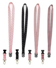 Pink Lanyard Keychain for Women Girls - Fashion Cool Breakaway Neck lanyards