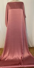 100 Silk Fine textured Charmeuse Dusty Rose Pink Fabric By The Yard 45" Wide
