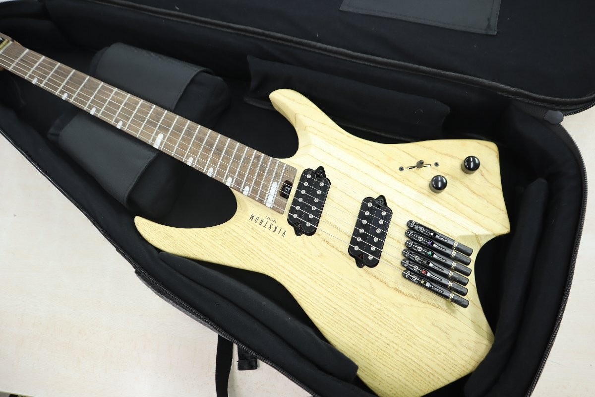 Electric Guitar Vikstrom Guitars VSMH-260NTL Headless Ash Body