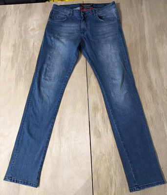 Jacob Cohen men Jeans sz 34 Hand Made Italy Tailored Blue Inseam 33 Rare Luxury