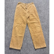 Vintage L.L.Bean Pants Women's Sz 14 Corduroy Cotton Blend Casual Beige