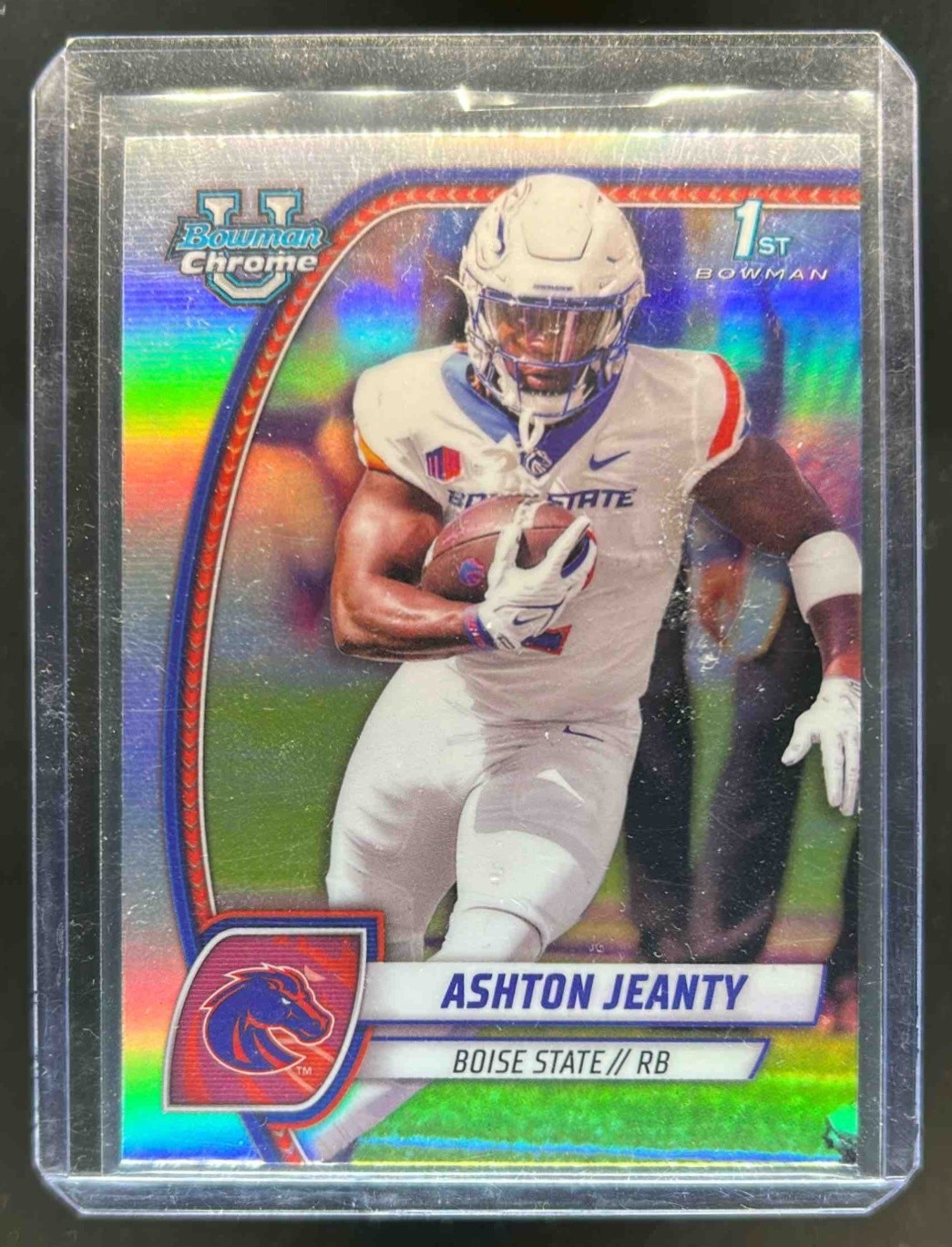 2024 Bowman Chrome University Ashton Jeanty Refractor 1st Prospect #17 Broncos