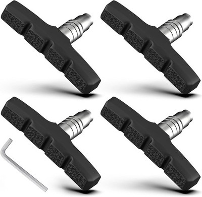 Bike Brake Pads, 70mm Universal V Brake Pads, 4PCS Mountain Bike Brake Pads Set