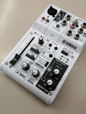Yamaha AG06MK2 White USB Live Streaming Mixer Audio Interface Fully Tested Used - Image 1 of 4
