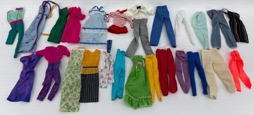 Barbie Clothes Lot Vintage Skipper Fashion Dresses Pants Mixed Bundle Mattel