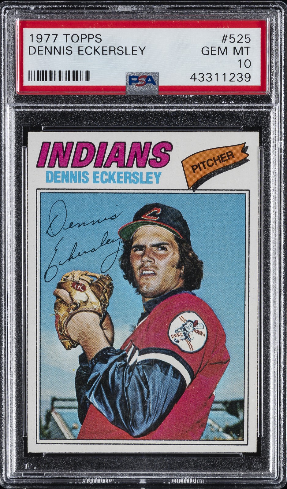 1977 TOPPS #525 DENNIS ECKERSLEY PSA 10