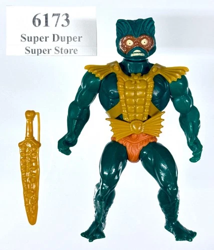 SDSS GOLD ~~ Vintage - Masters of The Universe - MER-MAN - 1982 - Complete MOTU