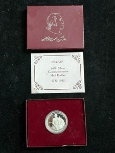 1982-S George Washington Commemorative Half Dollar Proof 50C 90% SIlver US Coin