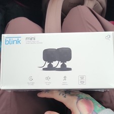 Blink Mini 2 Indoor HD Security Cameras, Motion Detection, Alexa, Black, 2 Pack