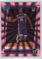 2021-22 Panini Donruss Rated Rookie Holo Pink Laser Davion Mitchell #205 oh4