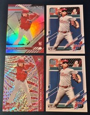(4) Mickey Moniak 2021 Topps Rookie Card #457 + REVOLUTION RC Colorado Rockies