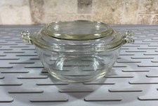 Vintage PYREX 10 oz. Glass Casserole Dish Bow...