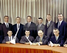 ASTRONAUT GROUP THREE OFFICIAL ANNOUNCEMENT 1963 8X10 PHOTO