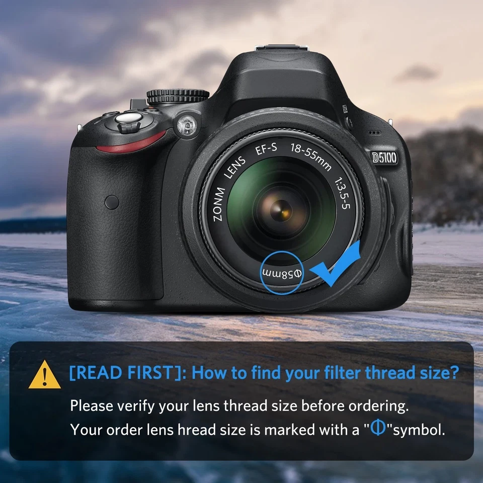 Ultra Slim UV Filter 46 49 55 58 67 77 82mm MC HD Lens Protection DSLR - Image 3 of 4