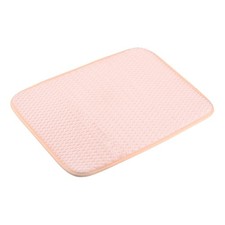Reversible Dish Drying Mat Microfiber Dry Pad Kitchen Dish Draining Mat Pink