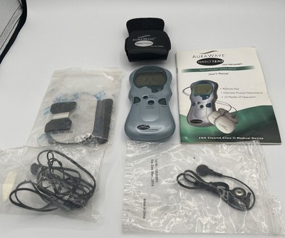 AuraWave Perfect T.E.N.S By Tony Little TENS Unit With Accessories USED