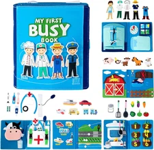 My First Montessori Busy Books for Toddlers 3-5–Educational Quiet Book with Life